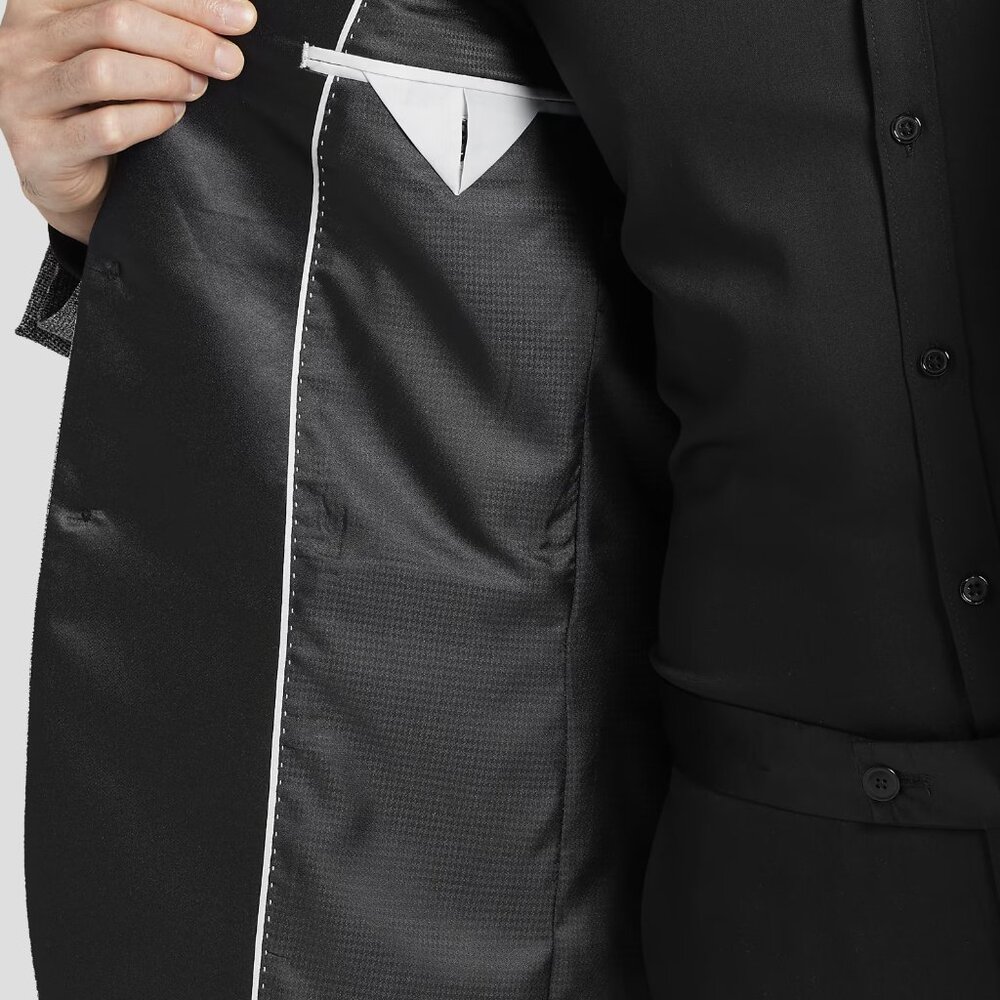 NEW Egara Slim Fit Satin Trim Dinner Tuxedo Jacket 42L - Picture 4 of 8